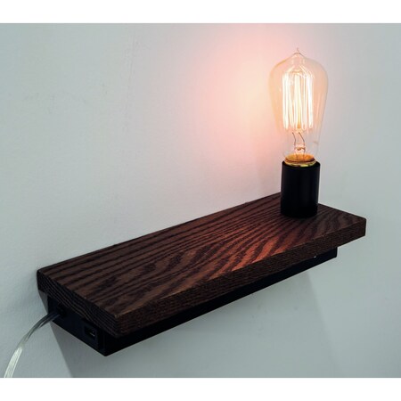 Bunk Light With USB Port And Dimmer Switch In Black